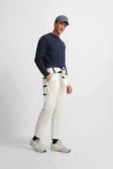 Silbon Jersey liso cuello redondo Azul marino