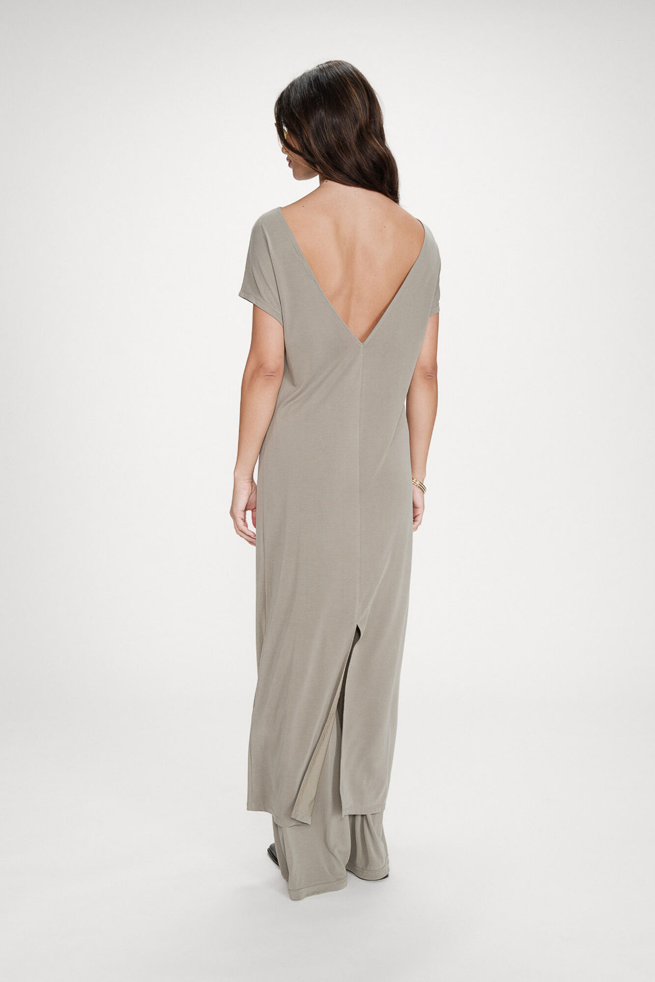 Grace & Mila Long dress Peace Kaki