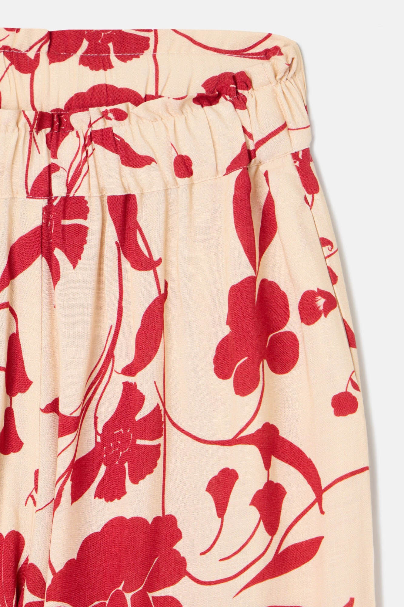 Silbon Cal&ccedil;a palazzo com estampado floral Vermelho