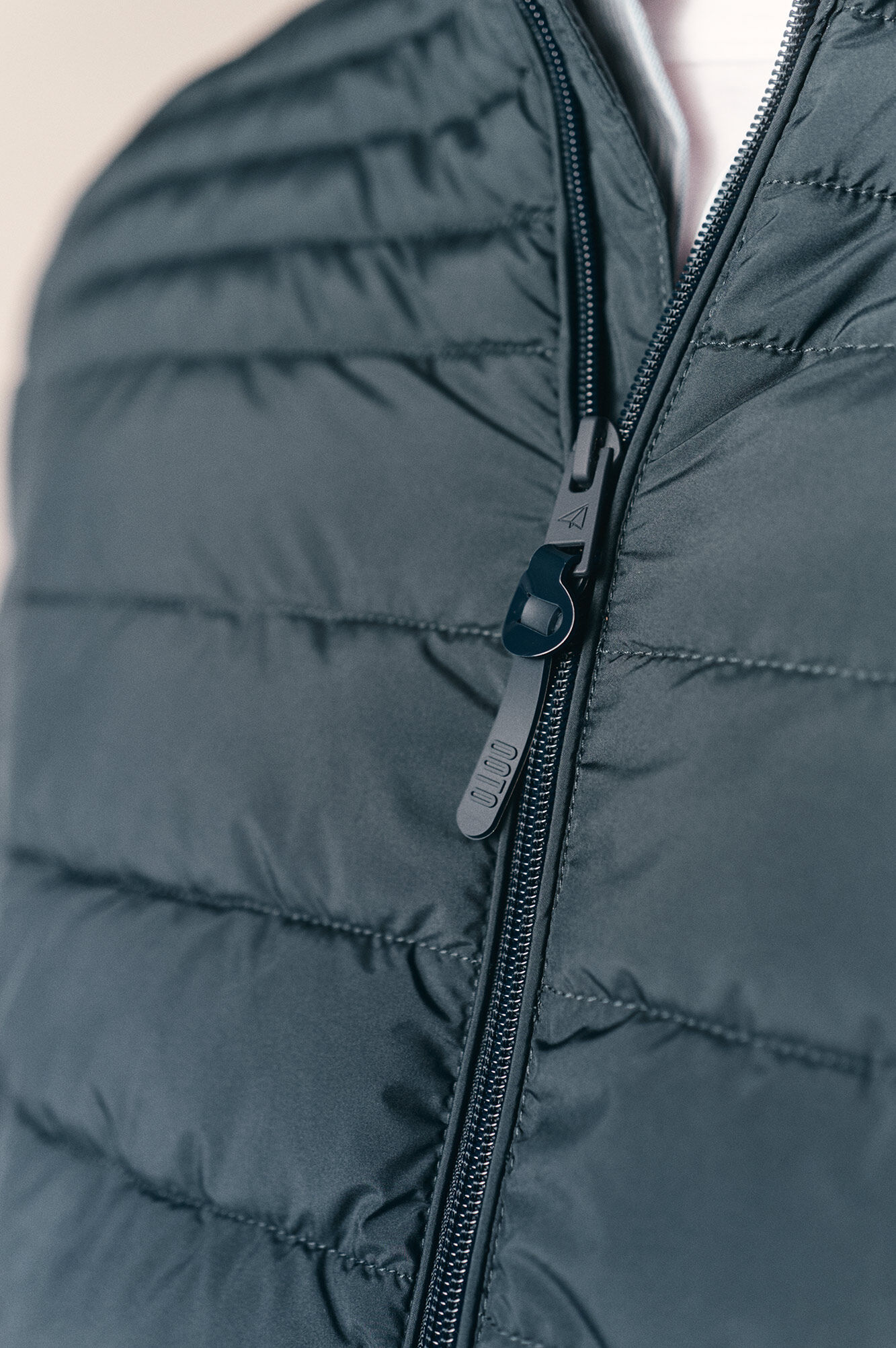 OOTO Blus&atilde;o acolchoado ultraleve Azul