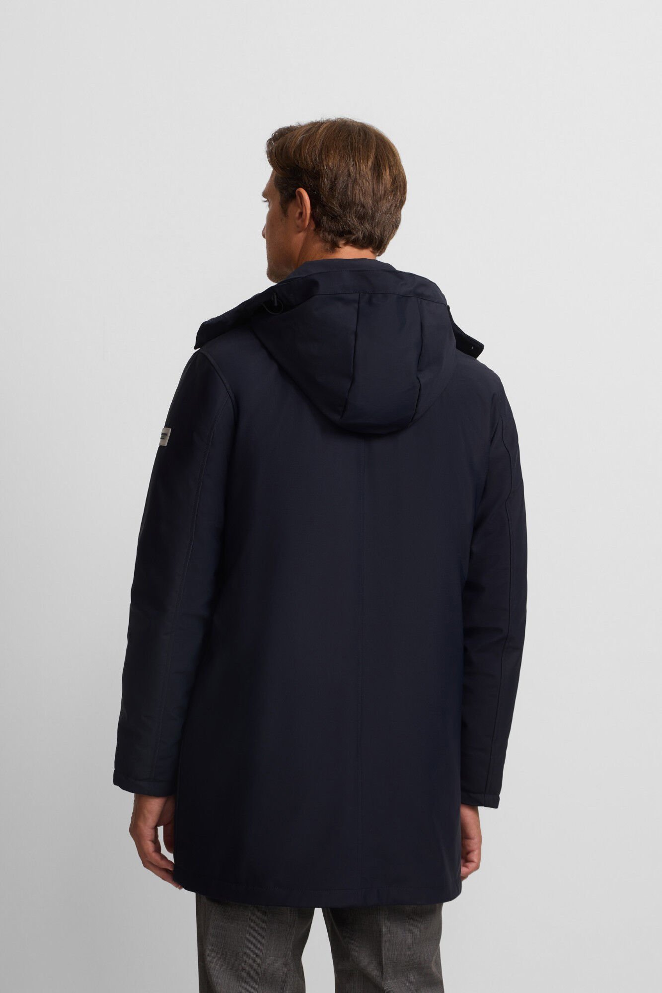 Silbon Parka de alfaiataria t&eacute;cnica Azul