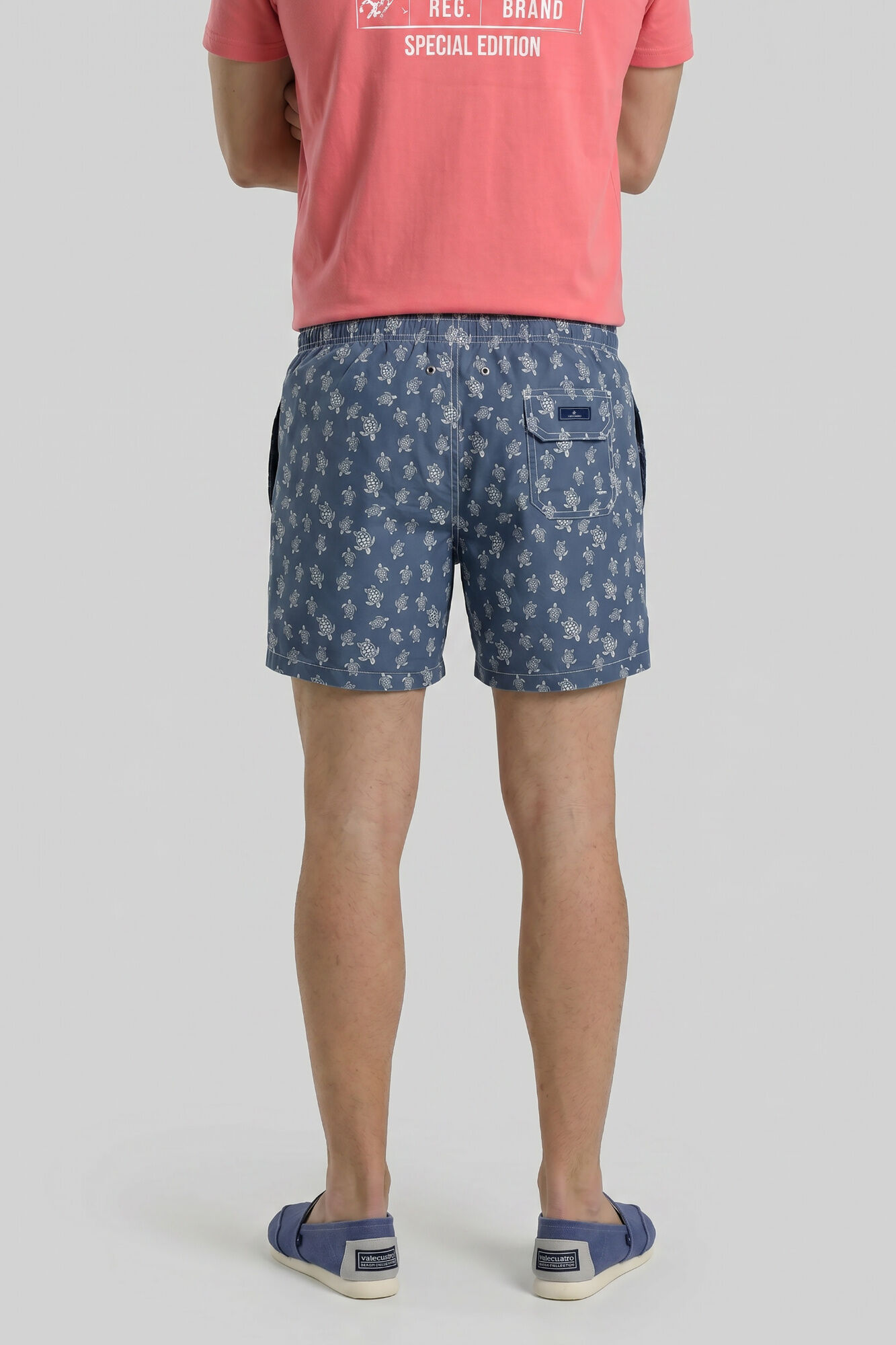 Valecuatro Ba&ntilde;ador estampado fantas&iacute;a Azul marino