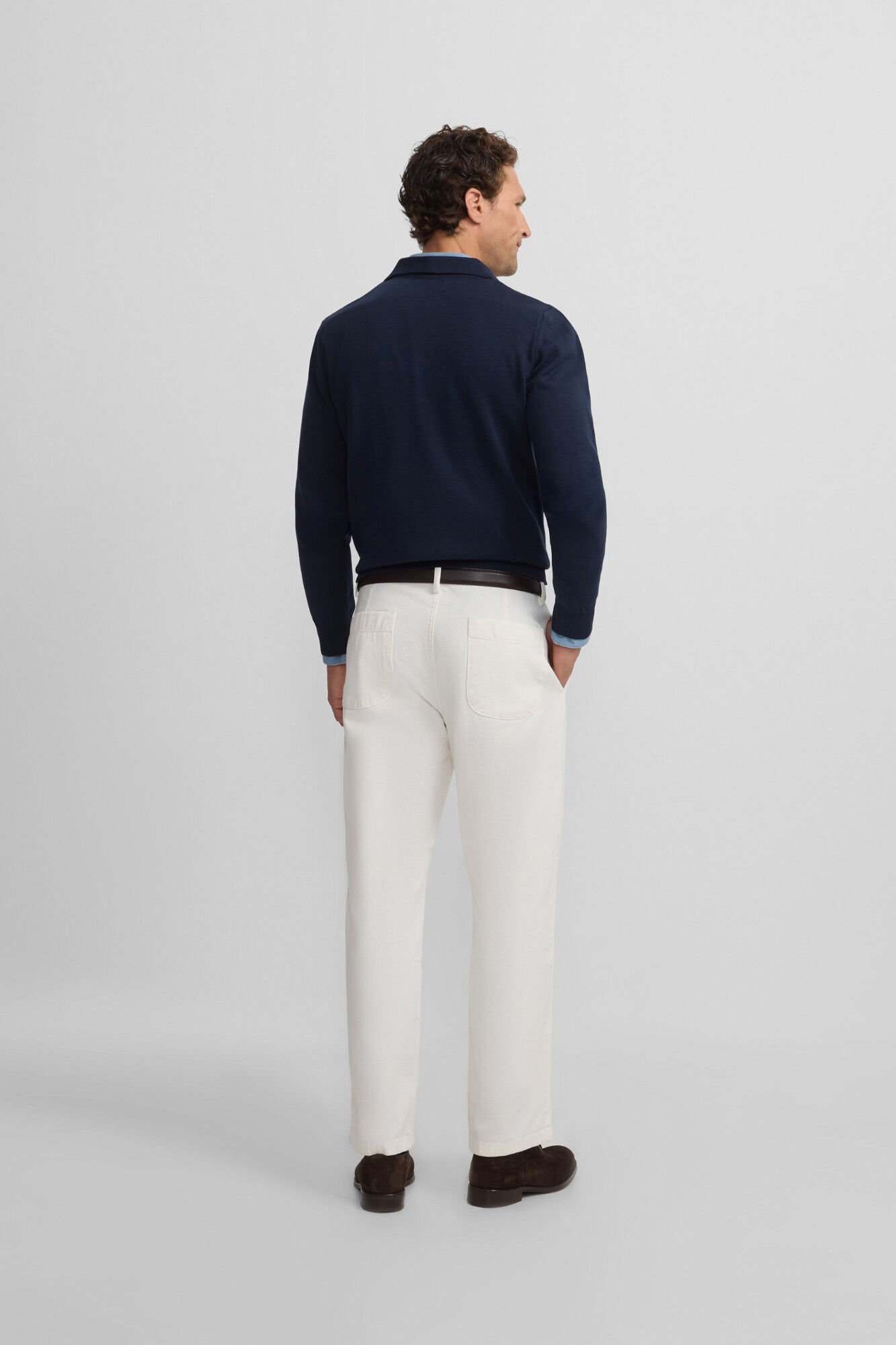 Silbon Jersey cuello polo Azul marino