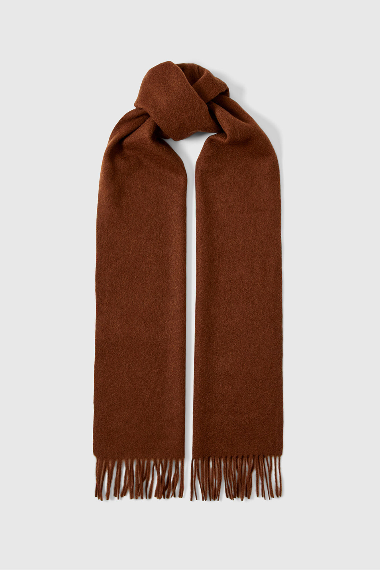 Selected Cachecol 100% l&atilde; RWS. Castanho