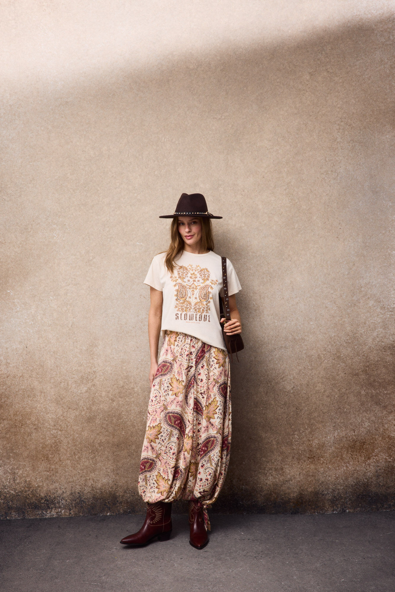 Slowlove T-shirt floral SlowLove