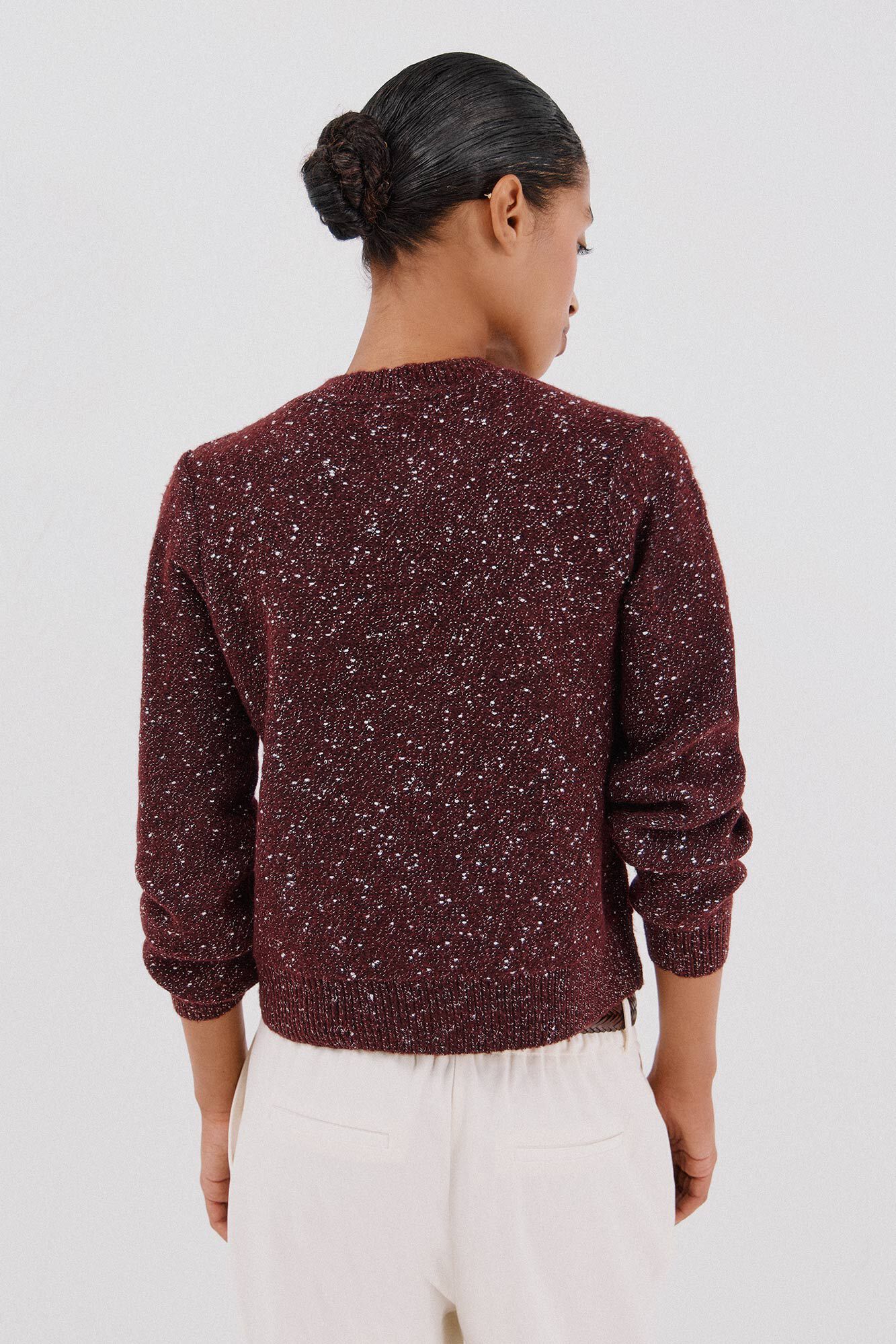 Cortefiel Jaqueta de lurex com bot&otilde;es Granada