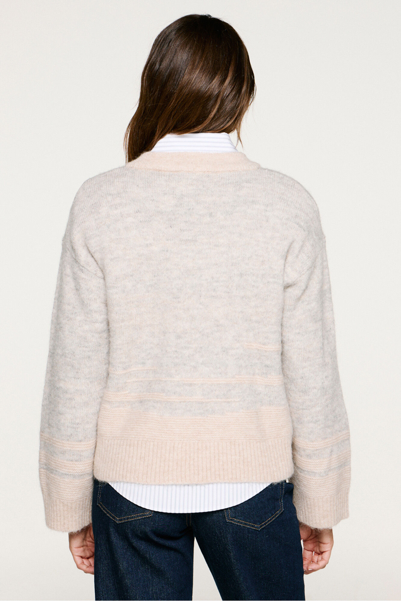 Selected Camisola de l&atilde; e alpaca  Tostado