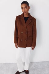 Cortefiel American-style fabric with a suede effect Brown