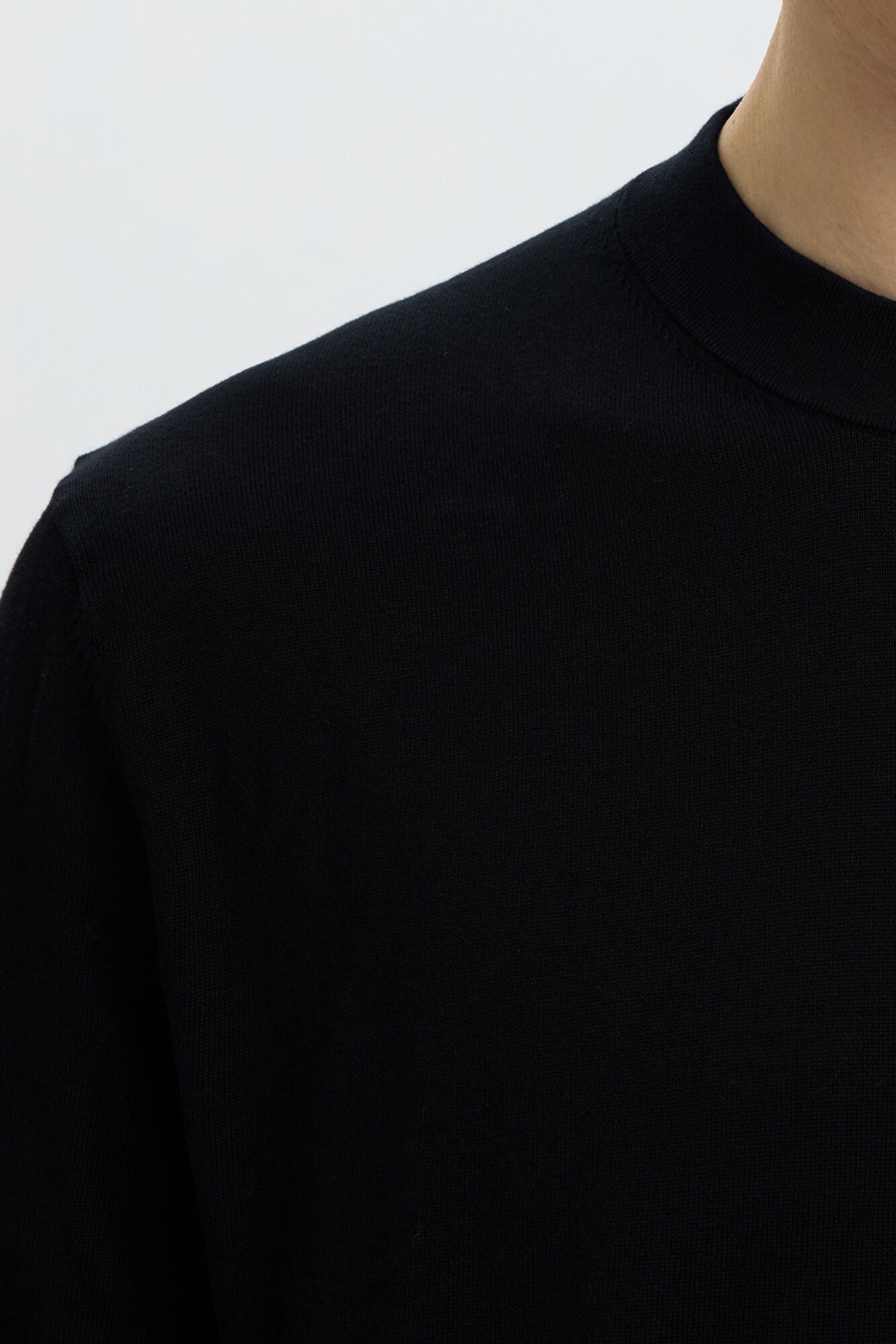 Selected Jersey ligero 100% algod&oacute;n org&aacute;nico Negro