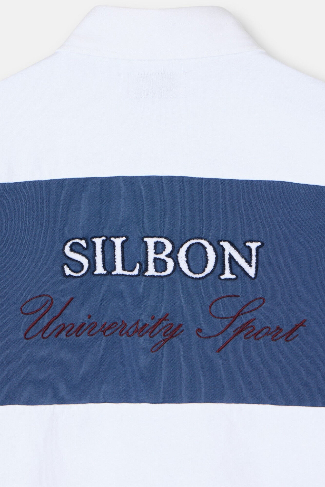 Silbon Polo de rugby riscas cl&aacute;ssica Azul