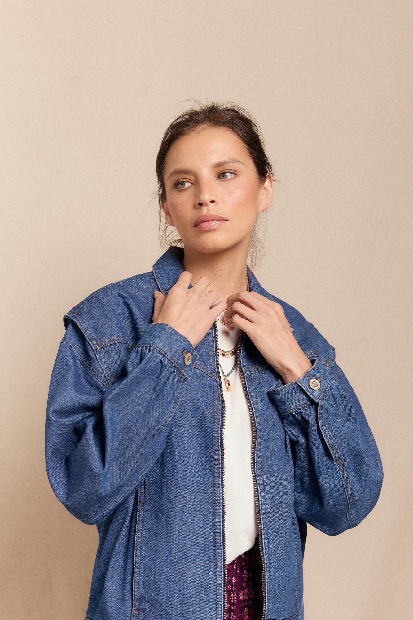 Slowlove Jaqueta bomber jeans  Azul