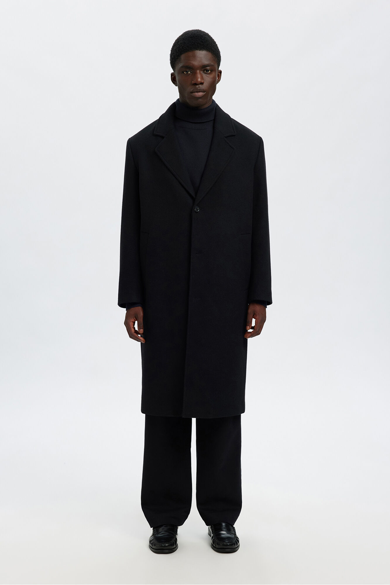 Selected Camisola de gola 100% algod&atilde;o org&acirc;nico