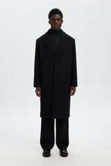 Selected Camisola de gola 100% algod&atilde;o org&acirc;nico Azul