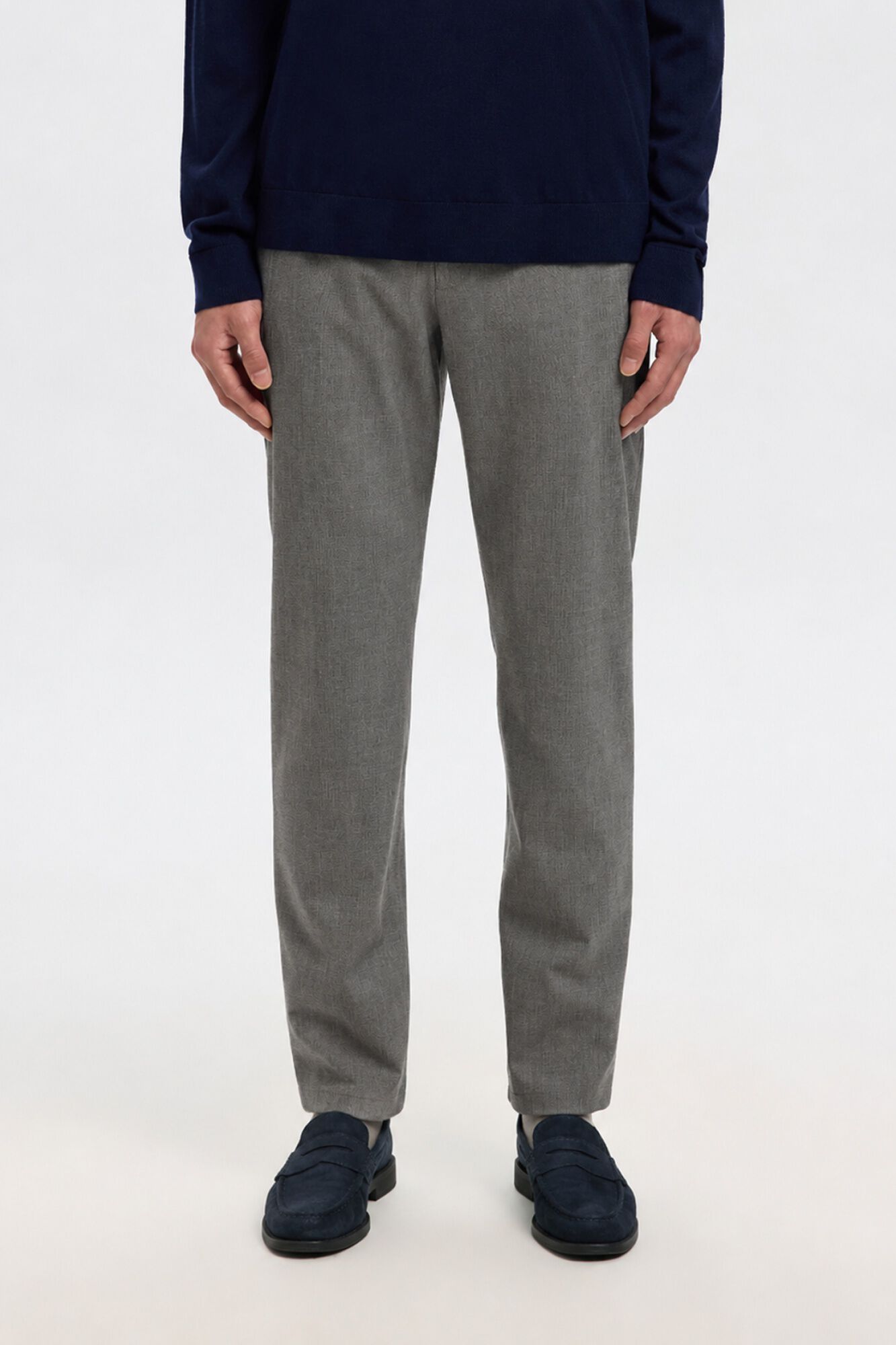 Selected Cal&ccedil;a formal Slim Fit Cinzento