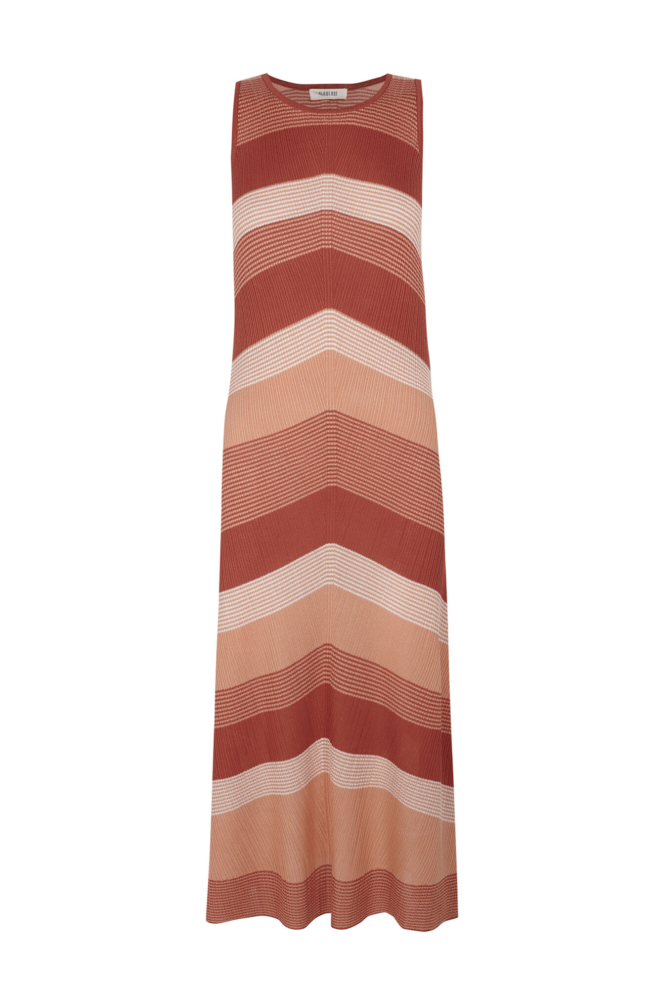 Slowlove Vestido punto zig zag Multicolor