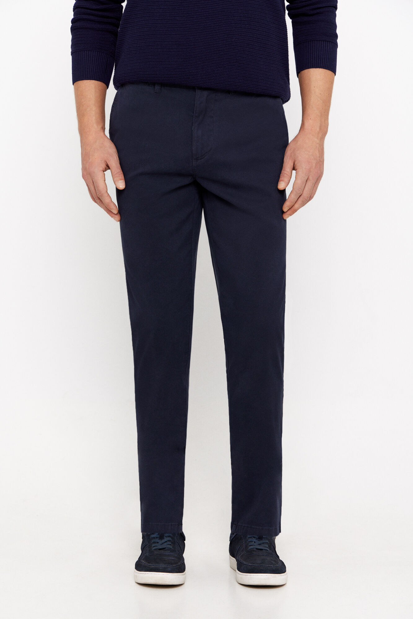 Cortefiel Pantal&oacute;n chino regular fit Azul marino