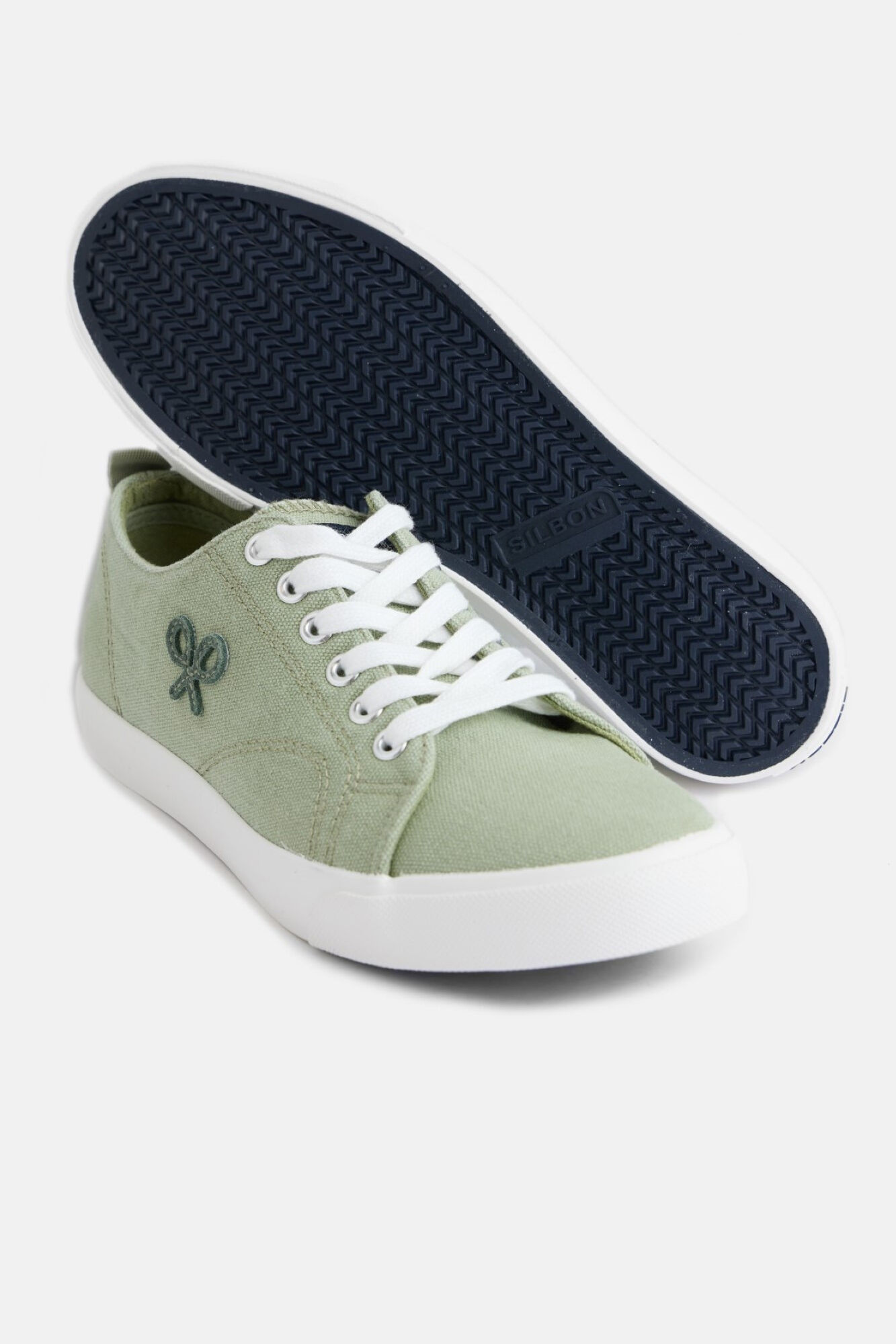 Silbon Zapatilla cl&aacute;sica lona Verde