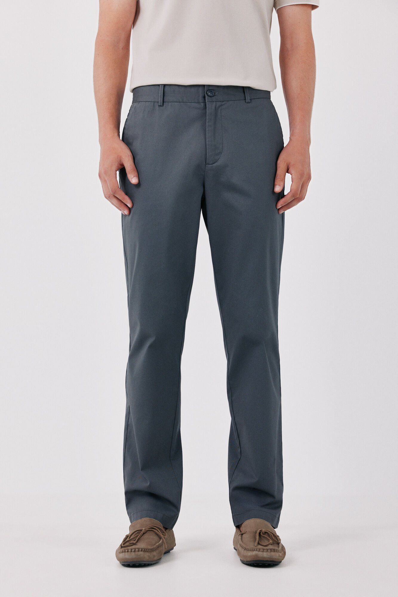 Cortefiel Print regular chinos
