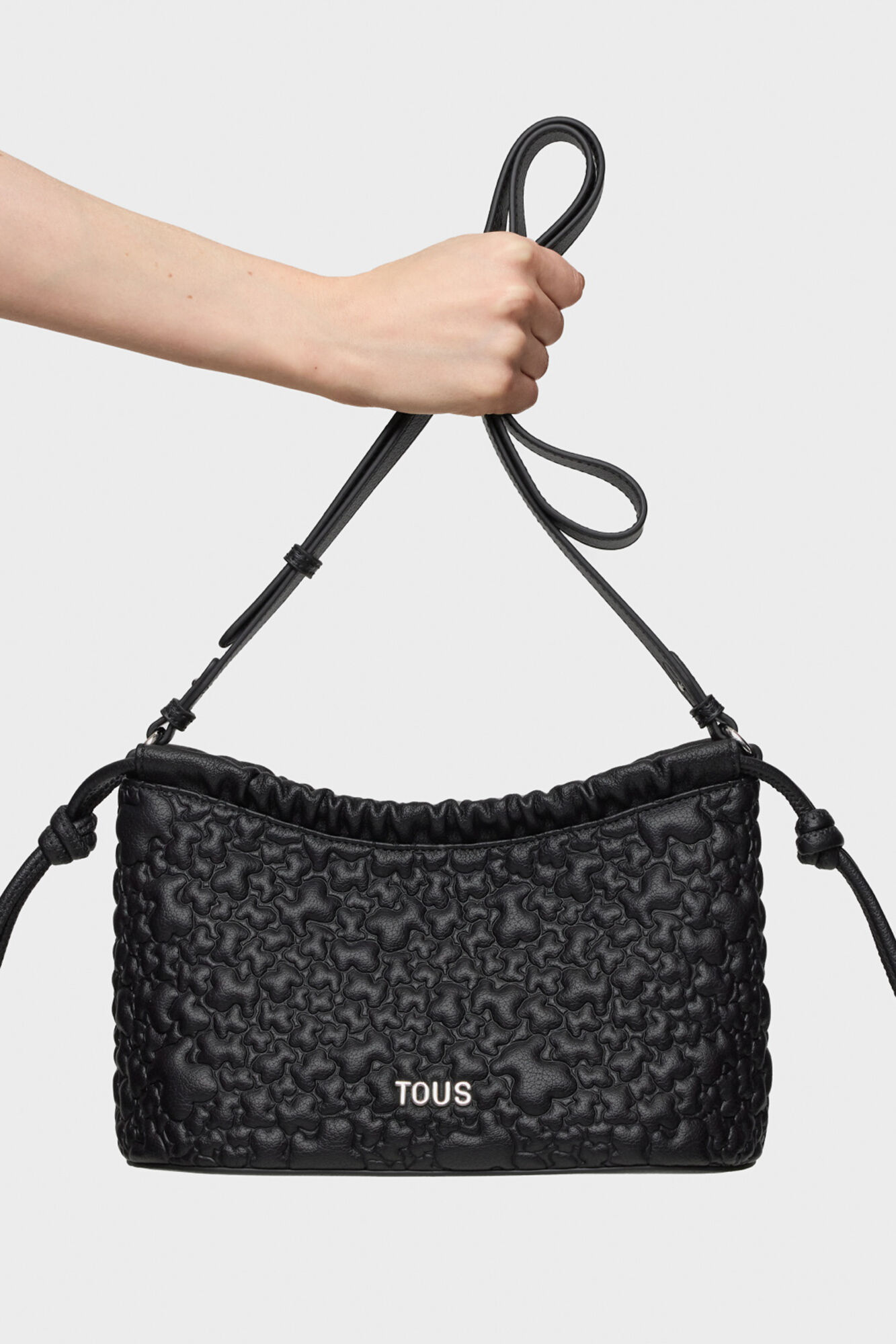 Tous TOUS Puffy Bear medium black crossbody bag Black
