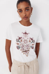 Cortefiel Floral print t-shirt