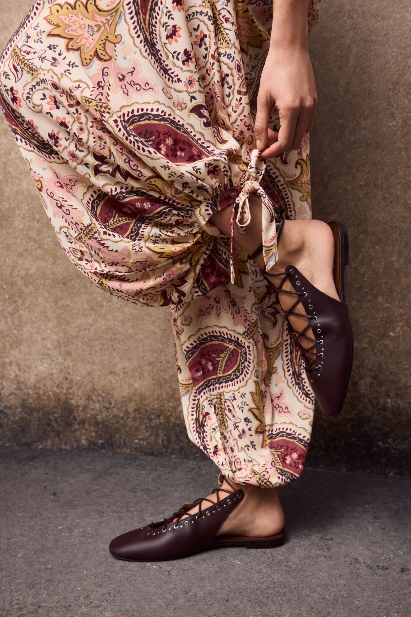 Slowlove Printed harem trousers