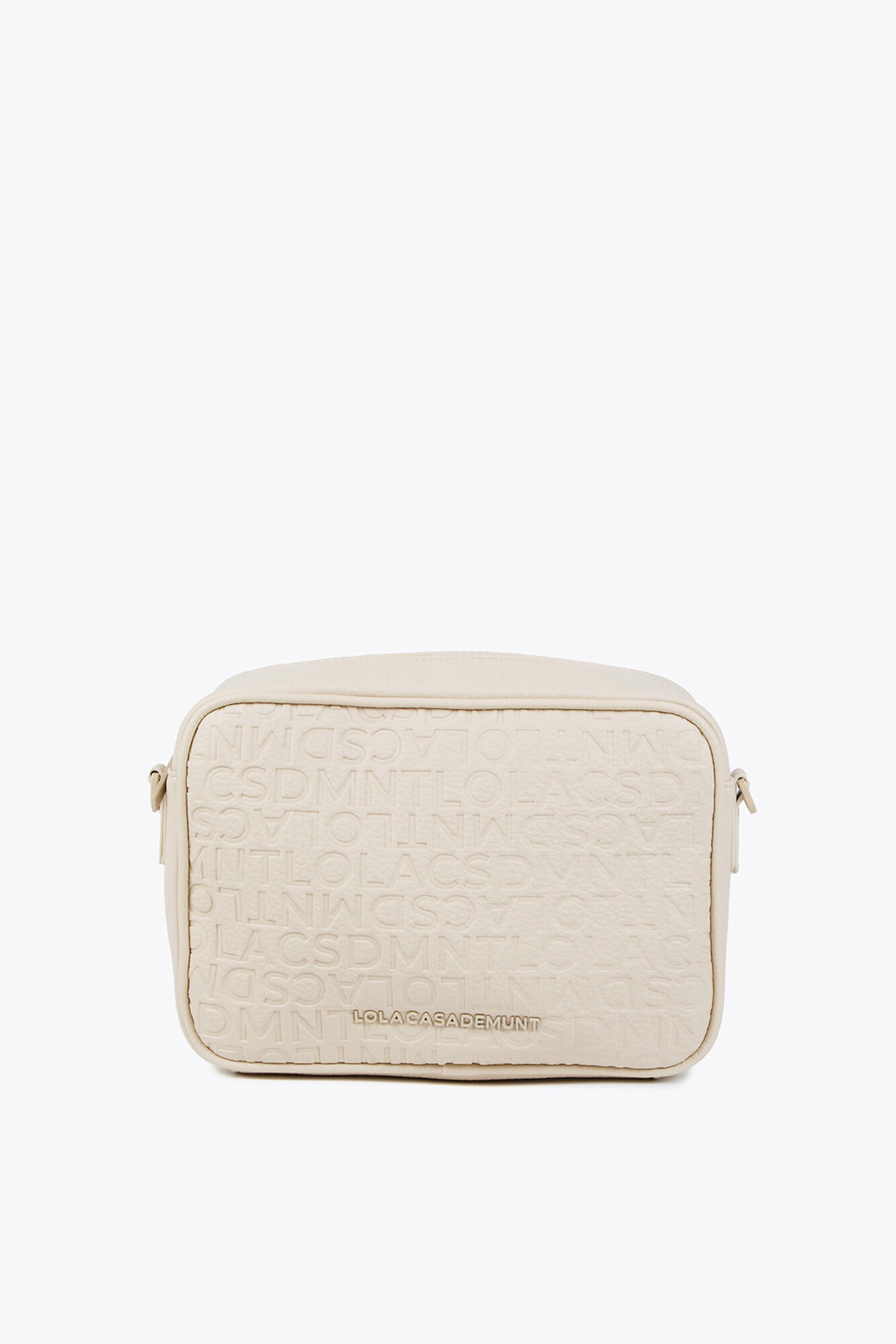 Lola Casademunt Monogrammed Crossbody Bag Ivory