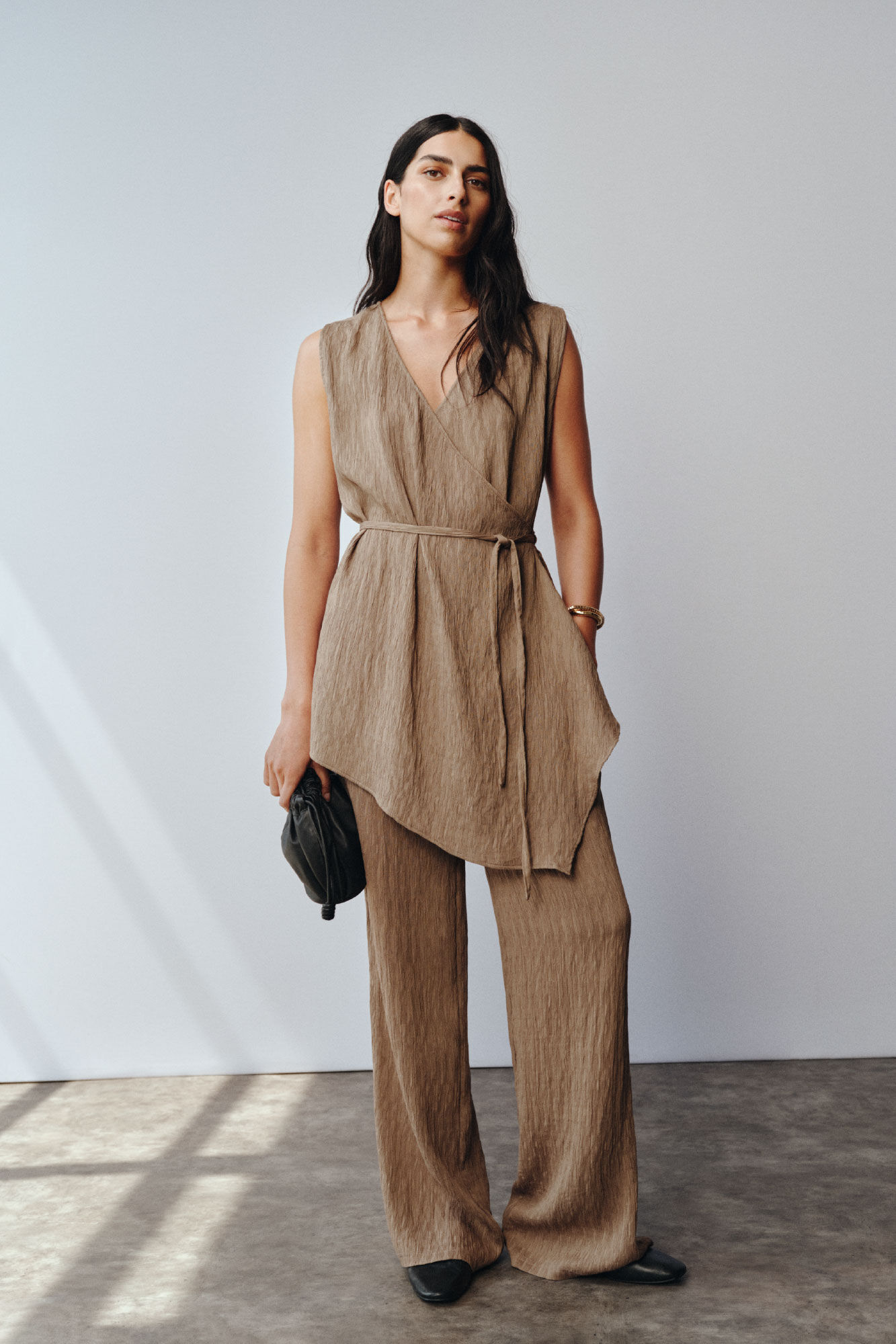 Cortefiel Asymmetrical textured top