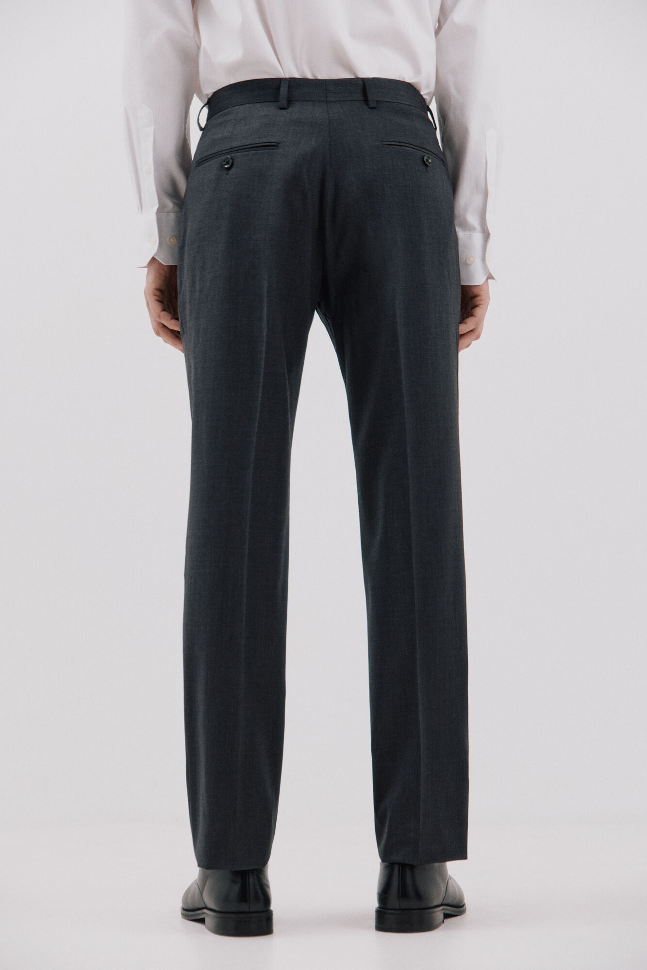 Cortefiel Pantal&oacute;n liso coolmax&reg; Gris oscuro