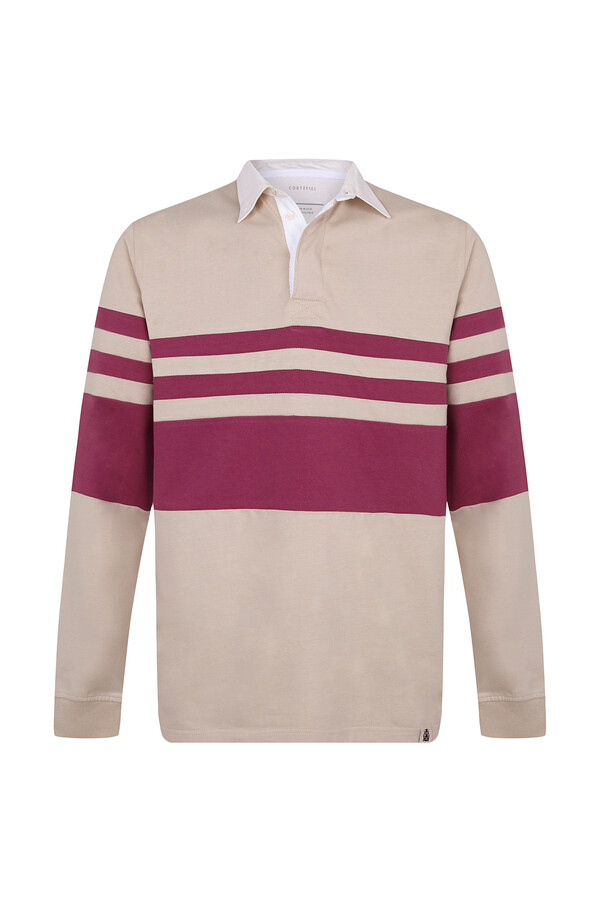 Cortefiel Polo rugby Beige
