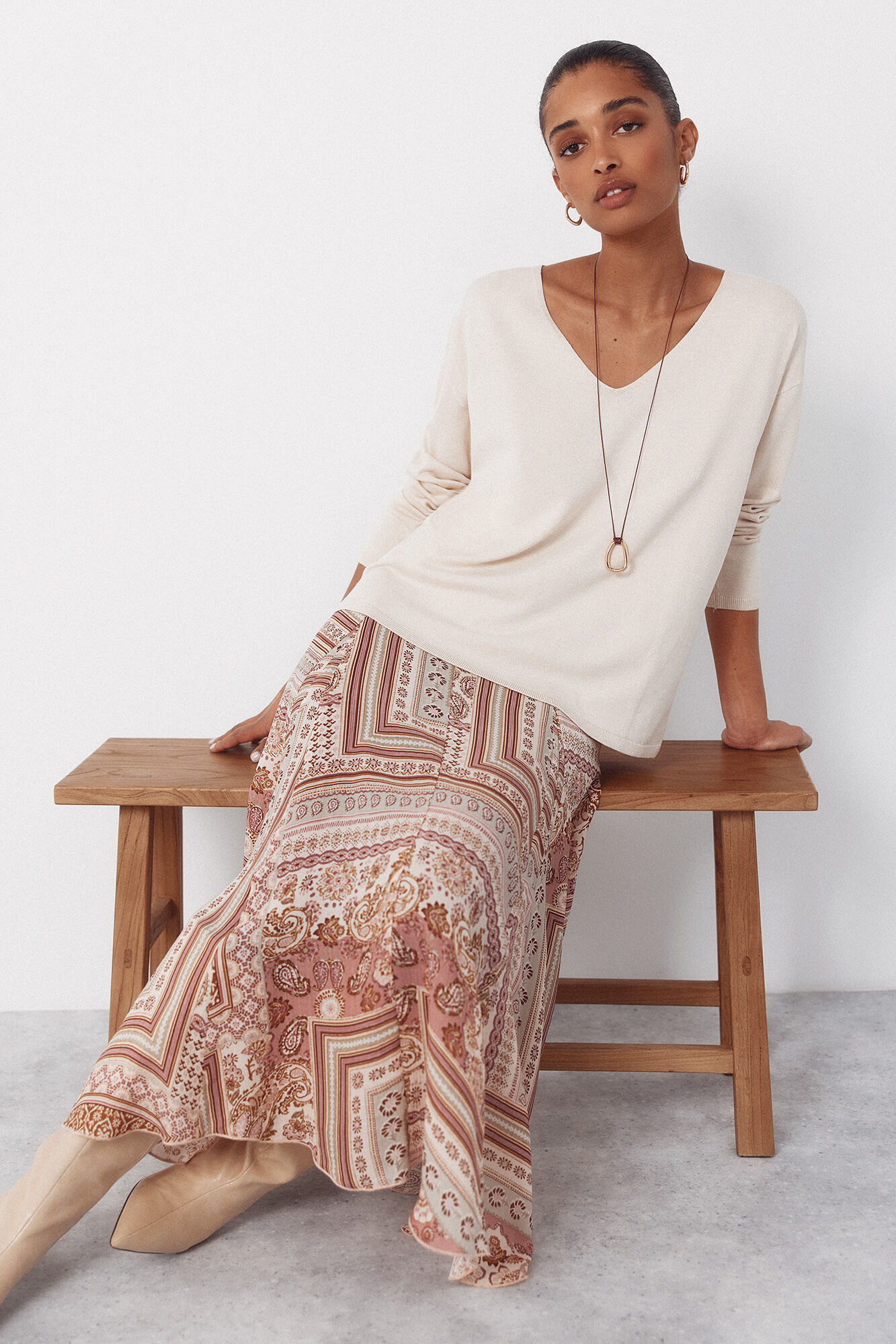 Cortefiel V-neck jumper