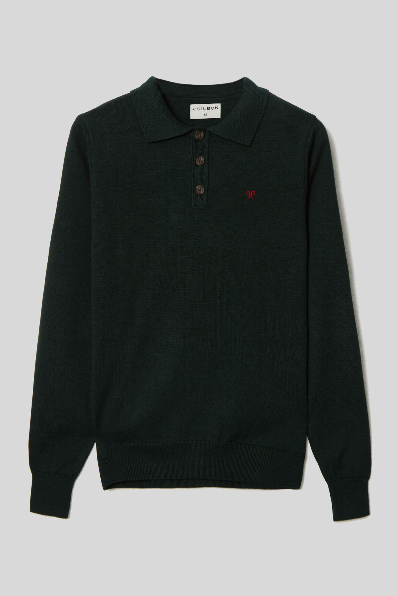 Silbon Silbon green polo jumper Green