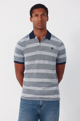 Cortefiel Polo oxford de riscas Azul