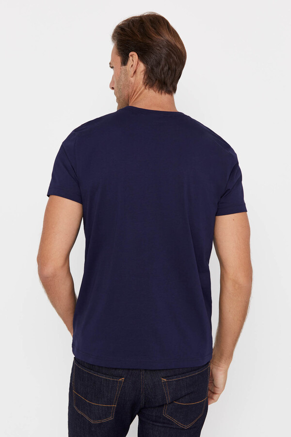 Cortefiel Camiseta básica Azul marino