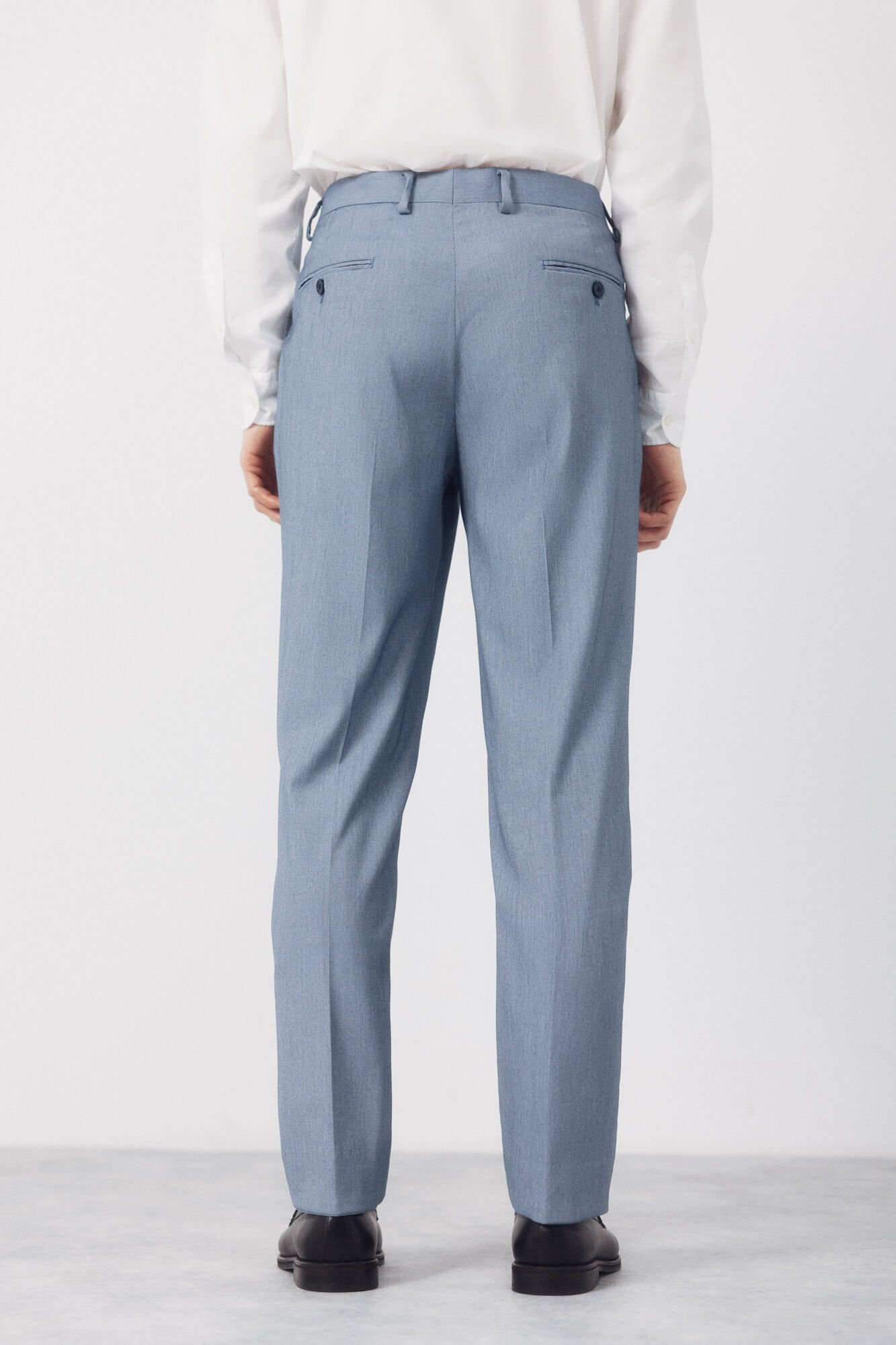 Cortefiel Cal&ccedil;as serrilhadas azuis do s&eacute;culo XXI Azul