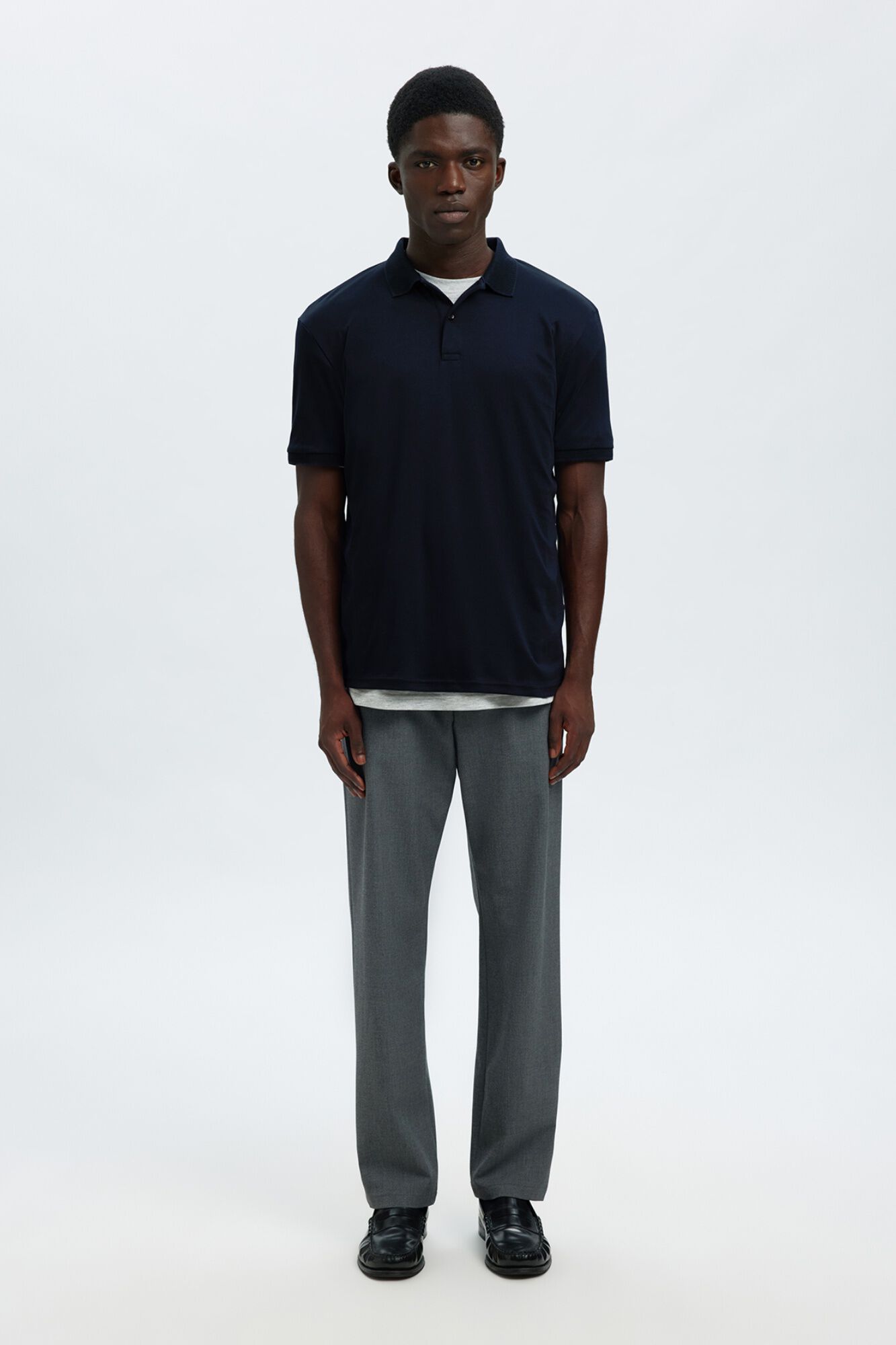 Selected Polo b&aacute;sico piqu&eacute;