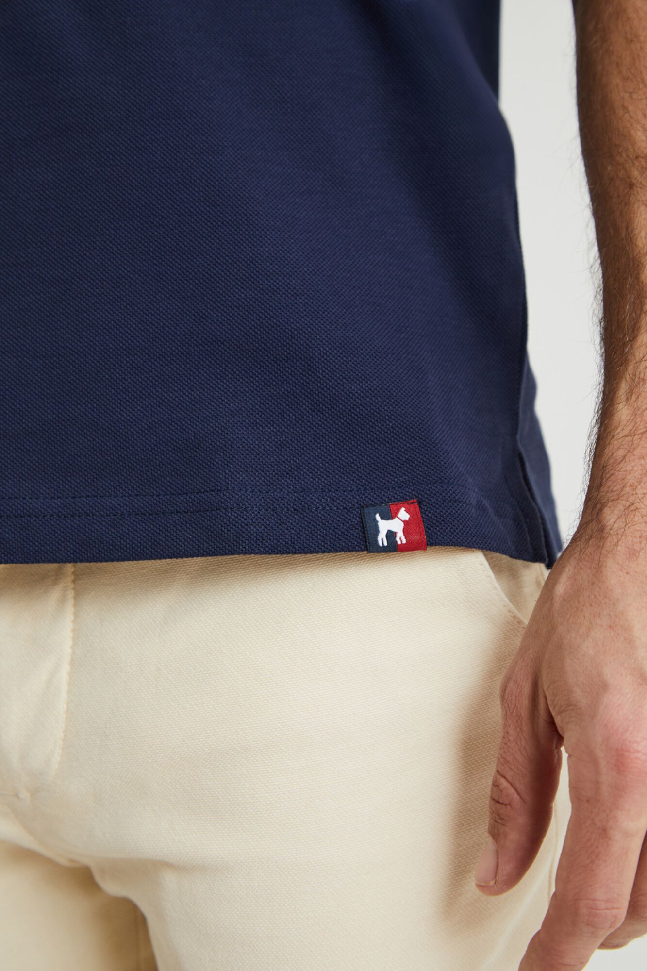 Williot Garment Dyed polo shirt Navy