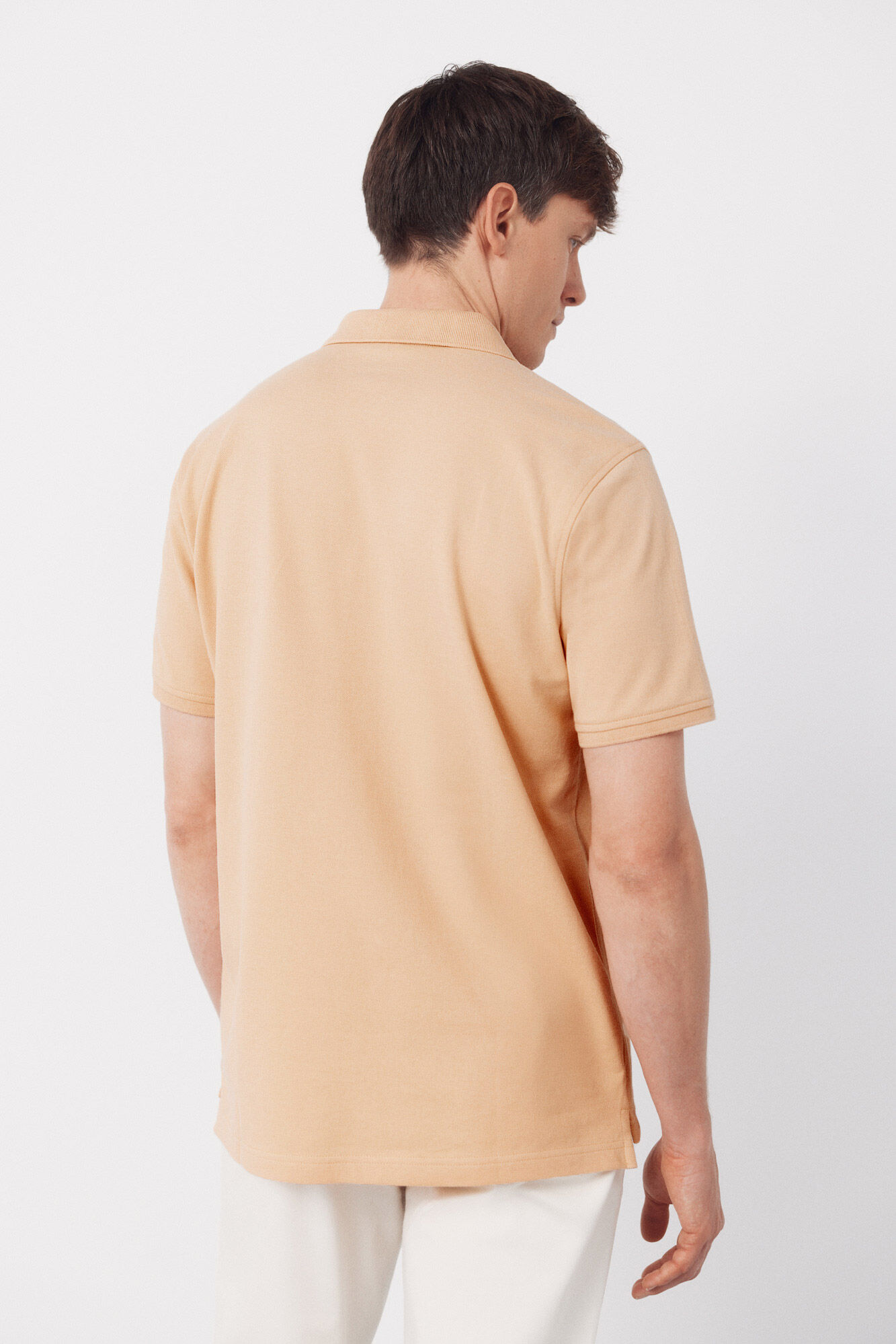 Cortefiel Piqu&eacute; basic polo shirt Nude