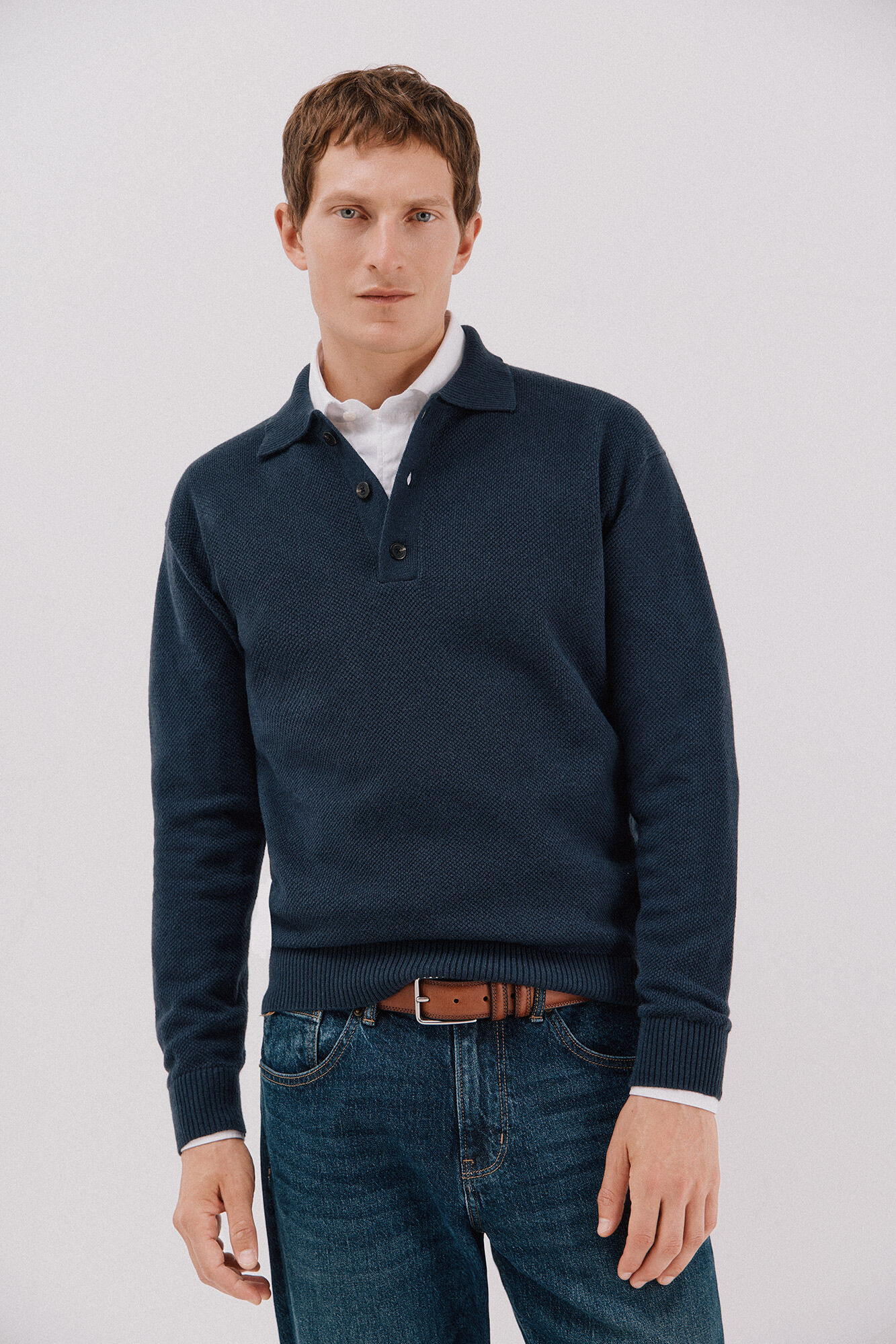 Cortefiel Structured wool sweater 