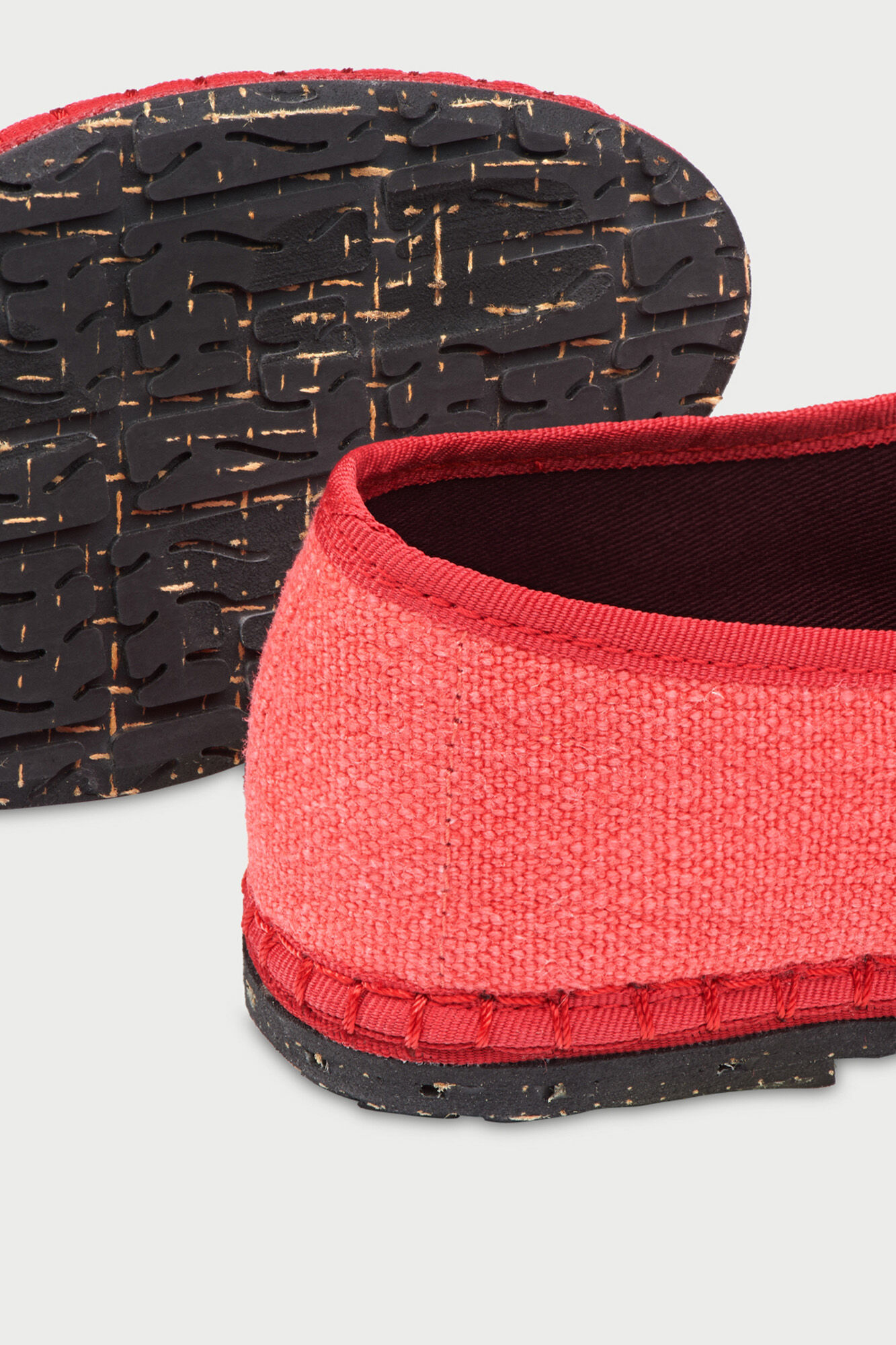 Flabelus Mercedita de lino Vermelho