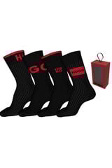 HUGO Pacote com 4 pares de meias Preto