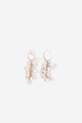 Cortefiel Pendientes perlas Marfil