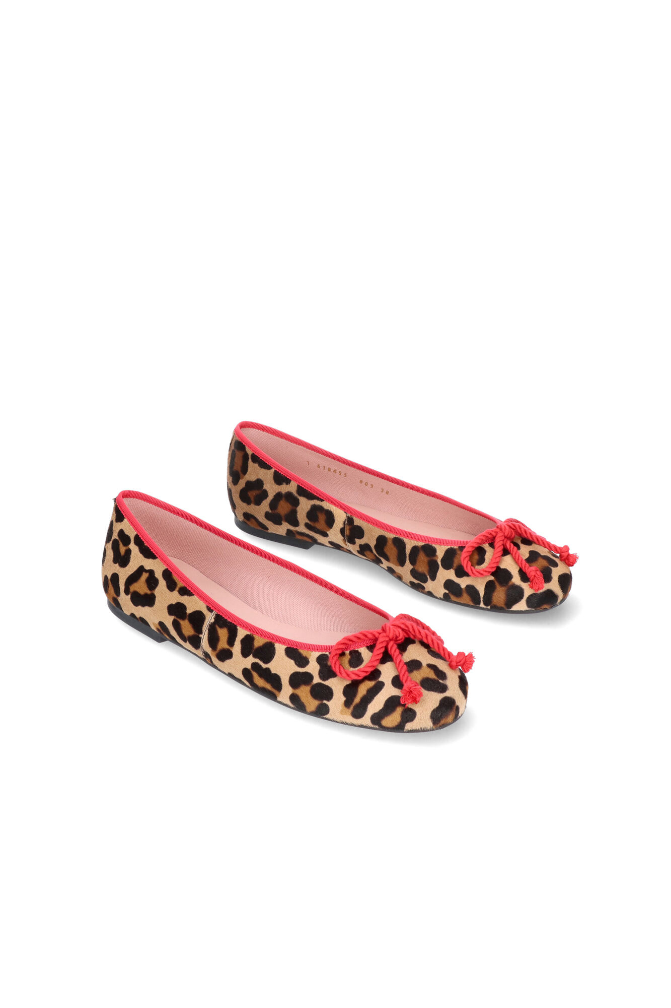 Pretty Ballerinas Rosario animal-print ballerinas Black
