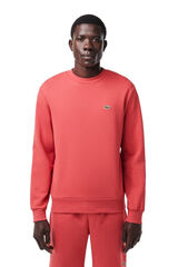 Lacoste Camisola de algodão cardado com fit folgado Vermelho