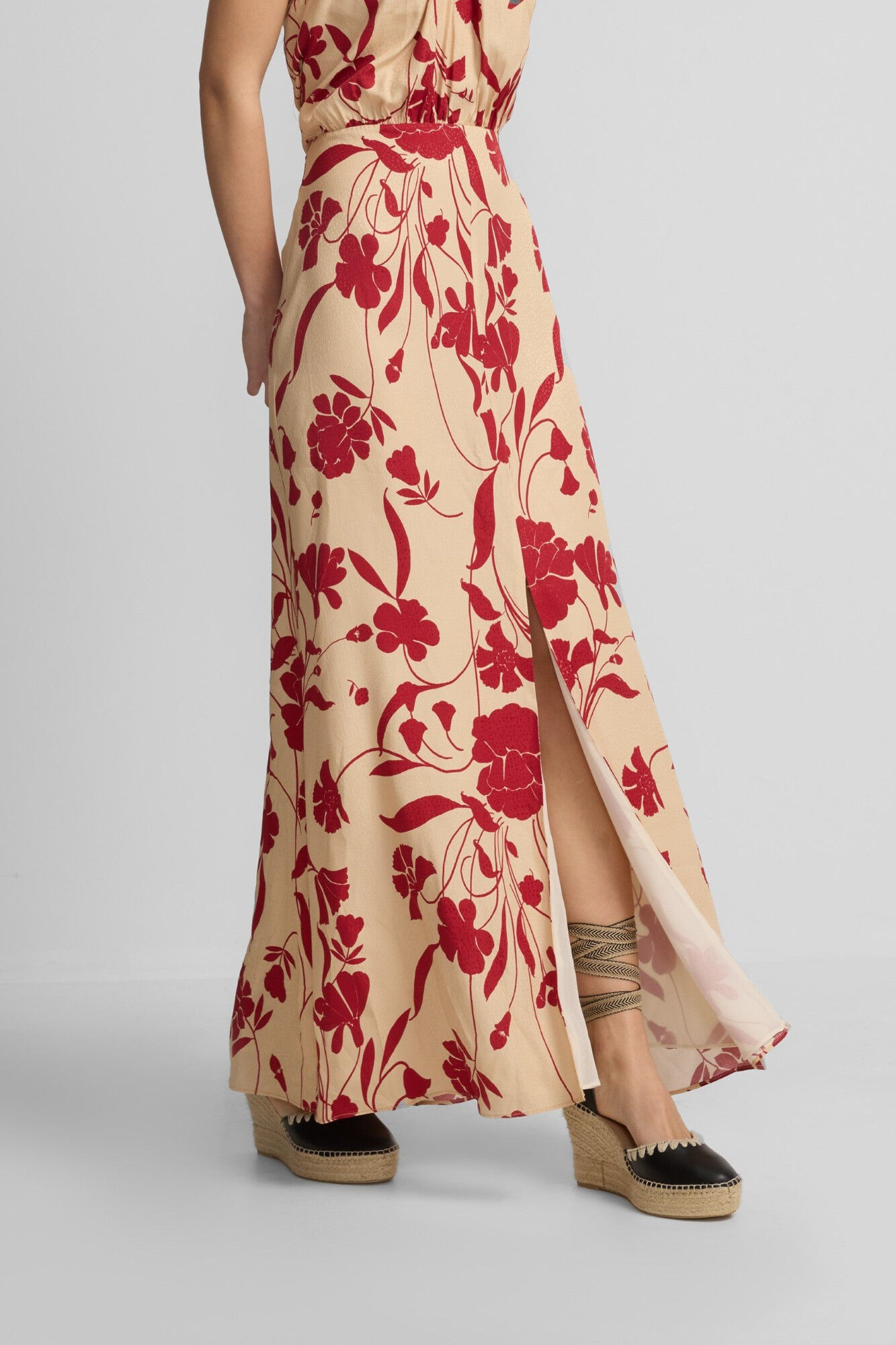 Silbon Vestido cuello halter estampado flores