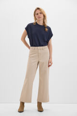 Cortefiel Pantalones Marine Ecru