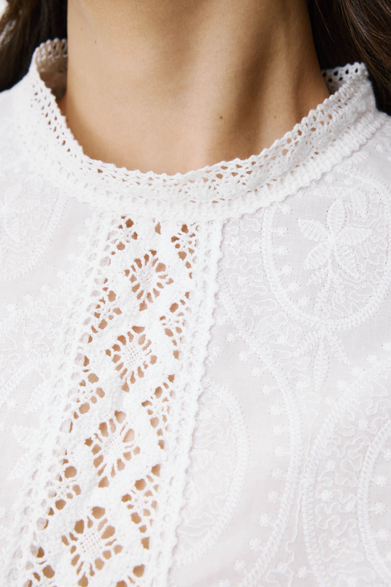 Grace & Mila Blusa de corte reto Abigail Branco
