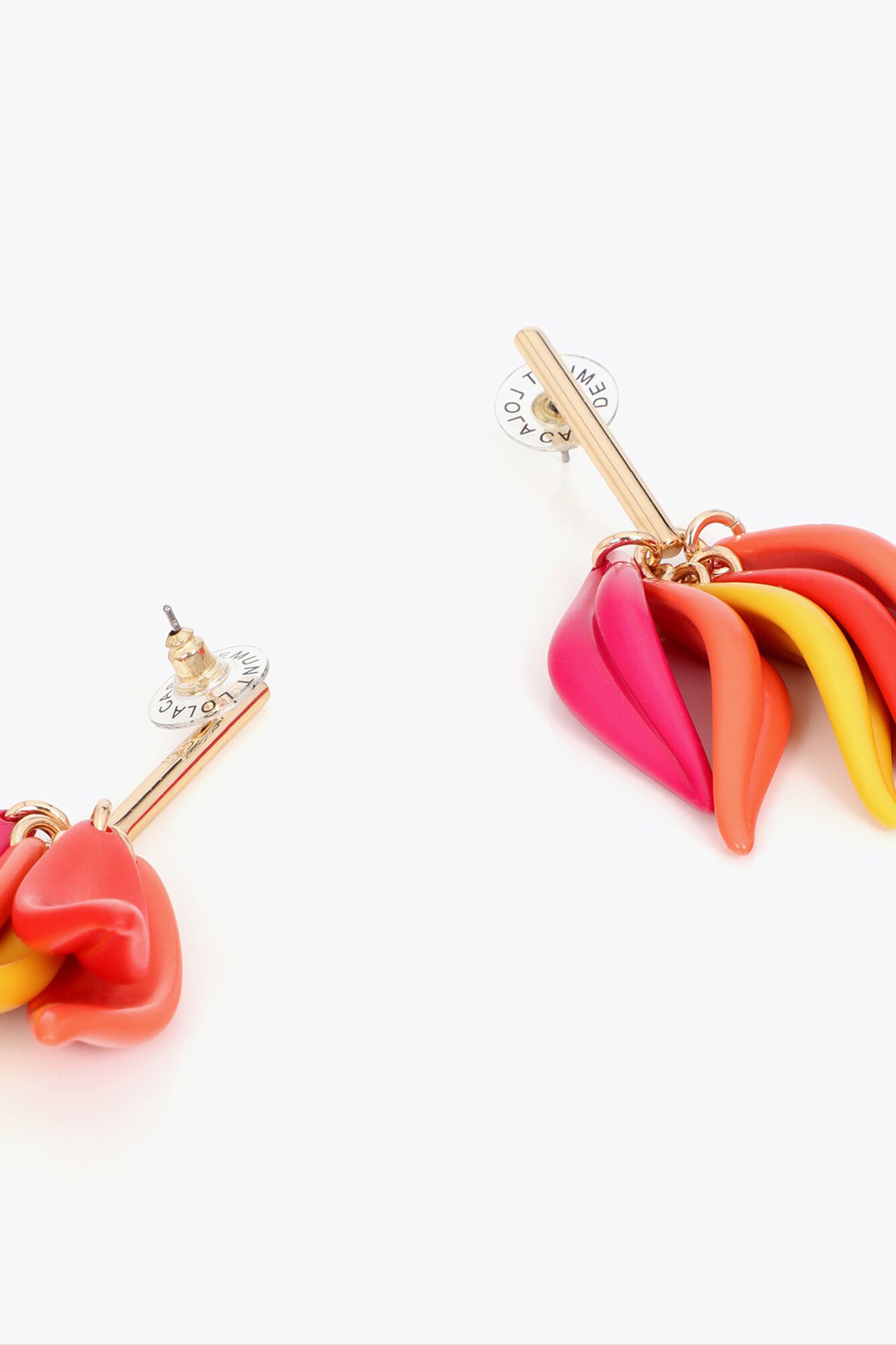 Lola Casademunt Petal earrings Orange