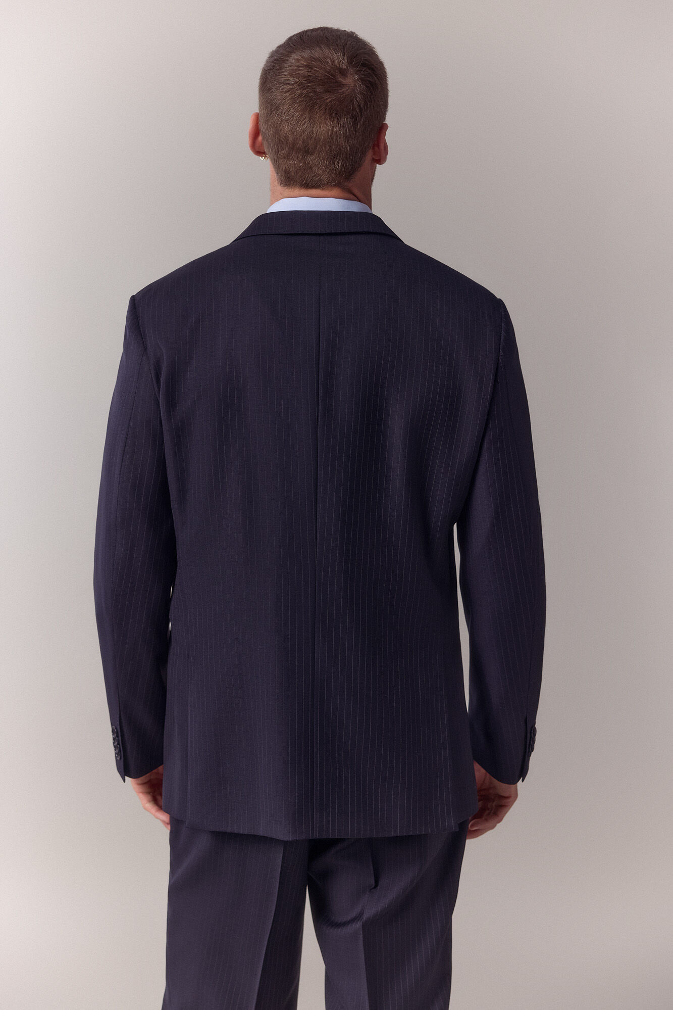 OOTO Pantal&oacute;n traje espiga Azul marino