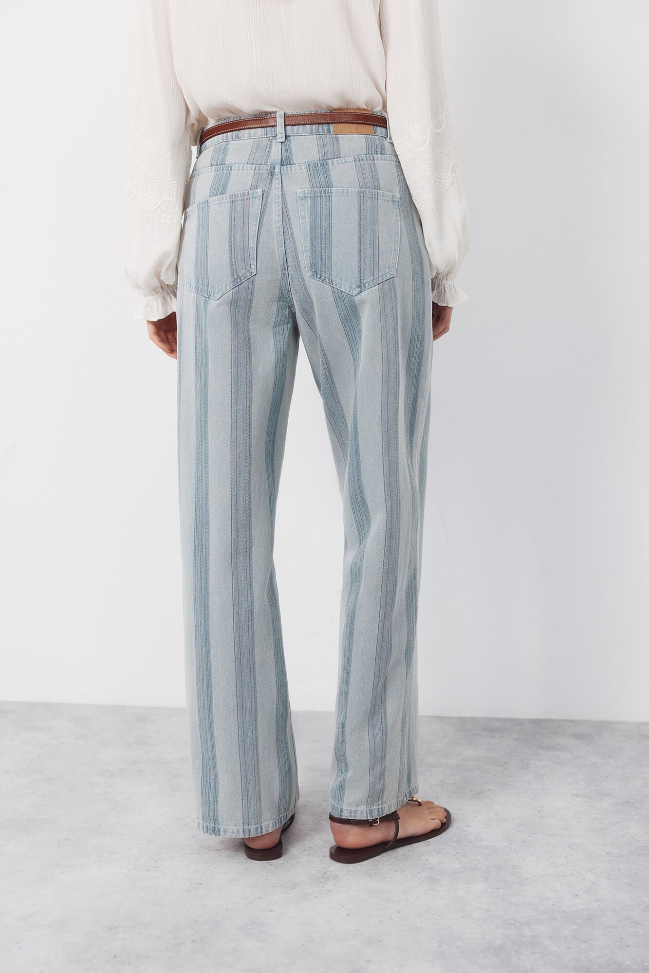 Cortefiel Jeans rayas Recto Blue