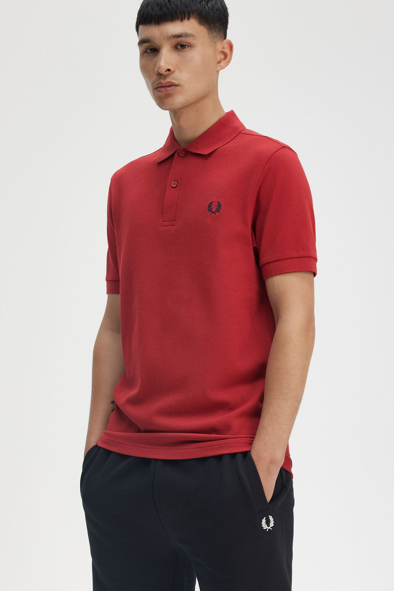 Fred Perry Polo manga corta Rojo